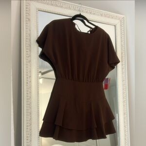 Palmira Tie Back Tiered Mini Dress